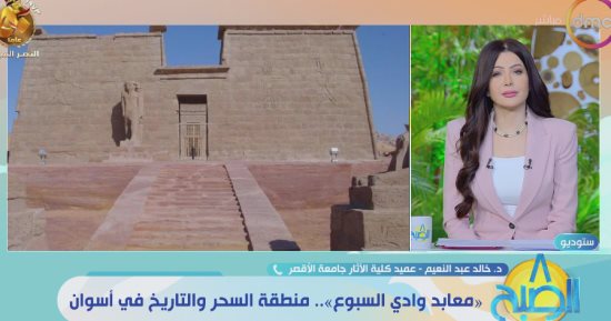 عميد آثار الأقصر لـ"dmc": معابد "وادى السبوع" من المناطق النوبية المهمة 