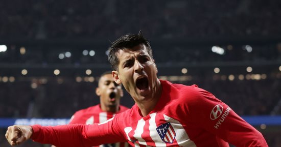 موراتا يعزز تقدم أتلتيكو مدريد أمام الريال بهدف ثالث في الدقيقة 46.. فيديو
