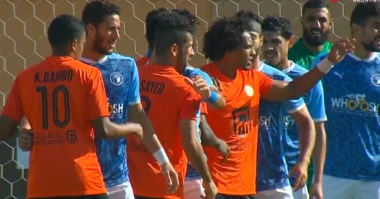 تعادل سلبى بين بيراميدز والبنك الأهلى فى الشوط الأول
