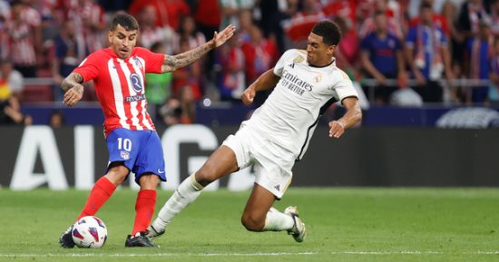 أتلتيكو مدريد يعلن إصابة لاعبه أنخل كوريا فى الركبة دون تحديد مدة الغياب