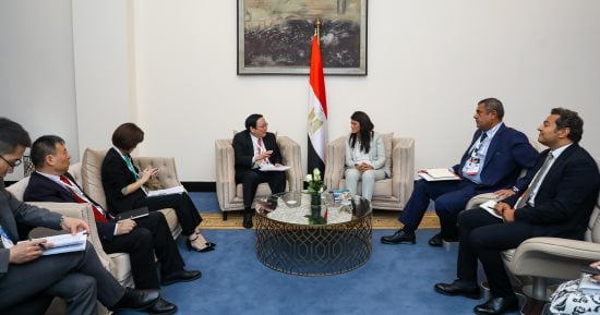 وزيرة التعاون الدولي تلتقي نائب رئيس بنك التصدير والاستيراد الصيني