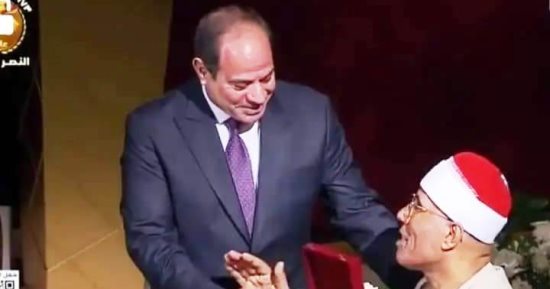 الشيخ عبدالفتاح الطاروطي بعد تكريمه: الرئيس السيسى "بسيط" ويحب شعبه