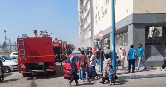 حريق فى مقر نقابة المهندسين بالإسكندرية دون إصابات 