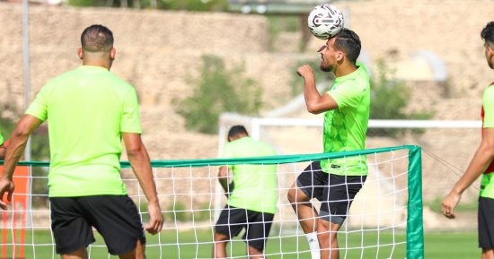 تدريبات ترفيهية للاعبي المصرى البورسعيدى قبل مواجهة فاركو.. صور