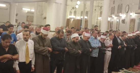 أوقاف دمياط تحتفل بذكرى المولد النبوى الشريف بالمسجد الجديد 