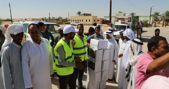 الزراعة: توزيع هدايا الرئيس السيسى والسلع والمنتجات مجانا بالشيخ زويد والطويل