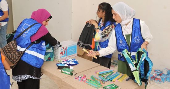 "راجعين نتعلم" مبادرة لحياة كريمة بالبحر الأحمر لتوزيع مستلزمات الدراسة 