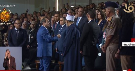 الرئيس السيسي: البلاد بتكبر وتنمو بعمل وتضحية وأمانة مش بالكلام