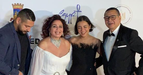 إلهام شاهين ومحمود حميدة وخالد زكى ومحمد رياض فى افتتاح مهرجان الإسكندرية