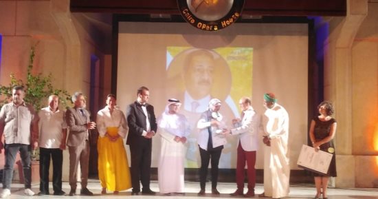 تكريم محمد صبحى فى حفل افتتاح مهرجان القاهرة الدولى للمونودراما