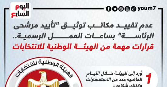 قرارات مهمة من الهيئة الوطنية للانتخابات.. إنفوجراف