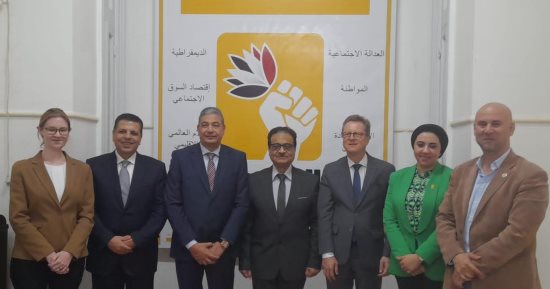 فريد زهران المرشح الرئاسى المحتمل يلتقى السفير الألمانى بالقاهرة
