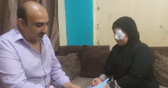 "ممرضة السلام": جارى فقأ عينى لاعتراضى على بيعه المخدرات أمام منزلى