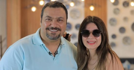 نجلاء بدر زوجة مراد مكرم للمرة الرابعة في "صوت وصورة".. اعرف الحكاية