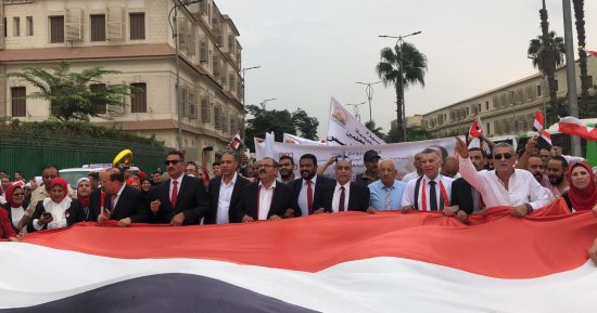 مسيرة حاشدة لإدارات الجيزة التعليمية احتفالا بنصر أكتوبر ودعم الرئيس السيسى..صور