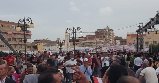 احتفال أهالى البحيرة بذكرى نصر أكتوبر يتحول لمظاهرة دعم للرئيس السيسي.. صور