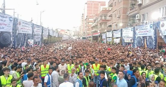 مئات الآلاف يواصلون الاحتشاد بالمنوفية لتأييد ترشح السيسي لولاية جديدة.. صور