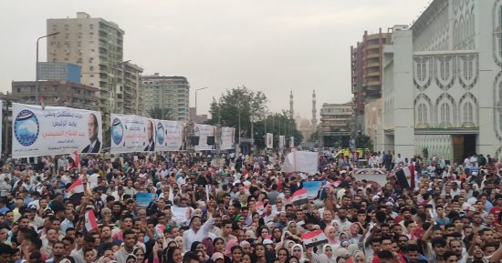 احتفالية نصر أكتوبر بالشرقية تهتف في حب الرئيس السيسي.. صور