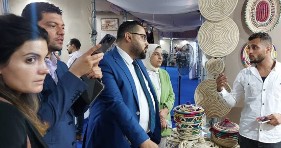 وزارة الرياضة تستقبل وفدا من منظمة الأمم المتحدة للتنمية الصناعية بمعرض بيزنس يا شباب