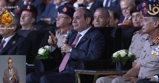الرئيس السيسي: لو عشت الحالة بين 67 و73 هتعرف إن مصر قفزت مش انتصرت.. وحالة التحدى القومى بدأت عندما خرج المصريون لرفض تنحى عبد الناصر.. ويؤكد: الجيش المصرى تمكن بالفكر والتخطيط والعزيمة تحقيق نصر أكتوبر المجيد