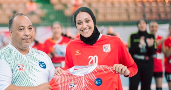رنا راضى أفضل لاعبة في مباراة الأهلى وفاب الكاميروني ببطولة أفريقيا لسيدات اليد