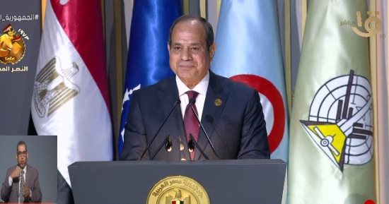الرئيس السيسي: 6 أكتوبر حولت فيه مصر الجرح وآلامه إلى طاقة عمل عظيمة