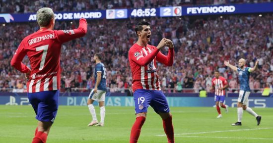 موراتا وجريزمان يقودان تشكيل أتلتيكو مدريد ضد فياريال في الدوري الإسباني