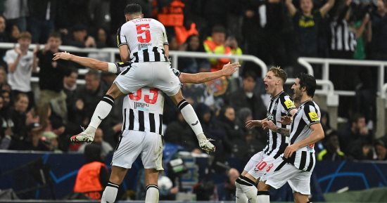 نيوكاسل يحقق انتصارا تاريخيا على باريس سان جيرمان برباعية فى دوري أبطال أوروبا