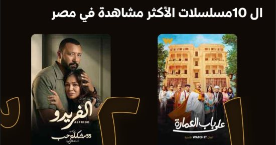 "على باب العمارة" و"ألفريدو" يتصدران الأكثر مشاهدة في مصر