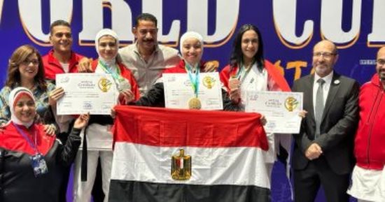 وزير الرياضة يهنئ منتخب الكاراتيه التقليدى بعد تتويجه بطولة العالم