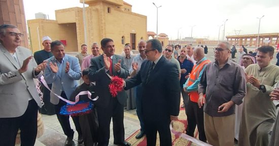 افتتاح موقف سيارات مدينة نخل الجديد بشمال سيناء.. صور