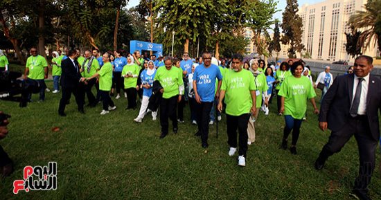 رئيس هيئة الرعاية الصحية يشارك فى فعالية "الصحة قول وعمل walk the talk"