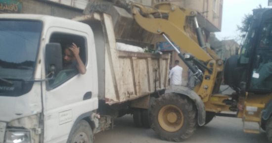 حملات للنظافة والتشجير وإزالة المطبات العشوائية بمركز سنورس فى الفيوم