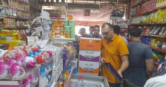 ضبط 80 ألف قطعة مصاصة و19 ألف برطمان مربى بدون فواتير بالقليوبية