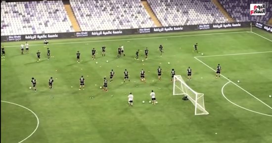 شاهد آخر استعدادات المنتخب الوطنى لمواجهة زامبيا ودياً اليوم بالإمارات.. فيديو