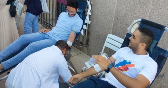 مستشفى قصر العينى تطلق حملة للتبرع بالدم لدعم الأشقاء الفلسطينيين.. صور