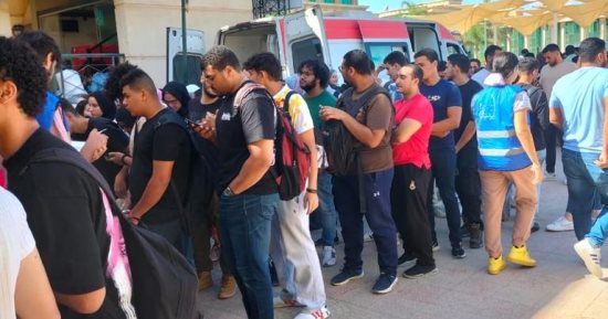 كلية الهندسة بالمطرية تطلق حملة للتبرع بالدم للأشقاء في فلسطنين