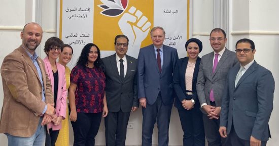 المرشح الرئاسى فريد زهران يستقبل سفير الاتحاد الأوروبى