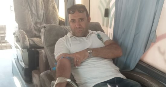 "حياة كريمة" و"التحالف الوطنى" يطلقان حملة بالفيوم للتبرع بالدم لفلسطين.. صور