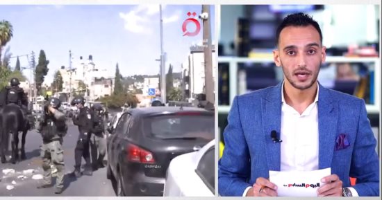 شاهد اعتداء قوات الاحتلال الإسرائيلية على طاقم القاهرة الإخبارية فى القدس