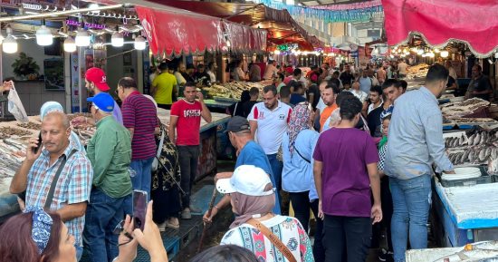 سوق الأسماك الحضارى الجديد فى منطقة "داون تاون" بورسعيد على مساحة 20 ألف متر.. مواطنون: نشترى منه احتياجاتنا بأجود الأنواع.. وزوار: المنطقة كانت عشوائية وأصبحت آمنة ونستمتع بالتواجد بها.. صور