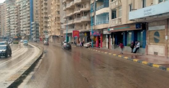 "صرف الإسكندرية": الأمطار لم تسبب إعاقات مرورية 