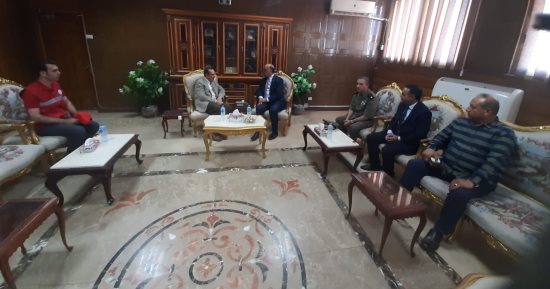 محافظ شمال سيناء يستقبل السفير التونسى والوفد المرافق له خلال زيارته العريش