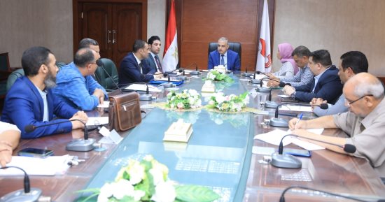 محافظ سوهاج يناقش موقف عدد من مشروعات التنمية الحضرية ورصف الطرق بحى غرب