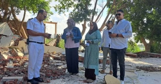 إزالة تعارضات مشروع امتداد محور حسب الله الكفراوى بحى طرة بالقاهرة