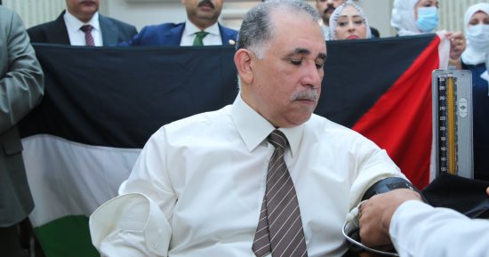 نقابة المحامين تنظم حملة للتبرع بالدم تضامنا مع الشعب الفلسطيني