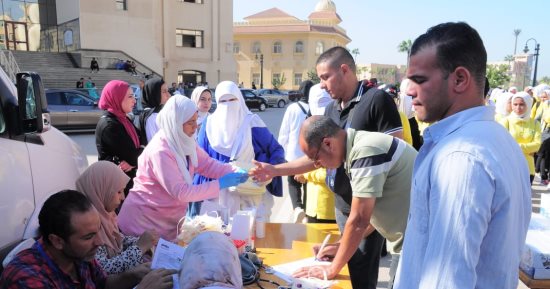 أسرة طلاب من أجل مصر بجامعة كفر الشيخ تطلق حملة للتبرع بالدم لدعم الشعب الفلسطينى