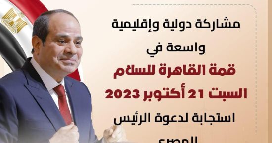 مشاركة دولية وإقليمية واسعة فى قمة القاهرة للسلام.. العالم يستجيب للرئيس السيسى