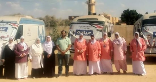 حياة كريمة ببنى سويف.. الكشف وتوفير العلاج لـ1170حالة بقافلة بأنصار إهناسيا