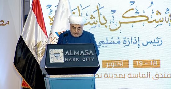 "مسلمى القوقاز" يدعو لبذل الجهود لوقف جرائم الاحتلال وحل القضية الفلسطينية